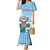 Cayman Islands Christmas Family Matching Mermaid Dress and Hawaiian Shirt Merry Xmas - Wonder Print Shop