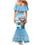 Cayman Islands Christmas Family Matching Mermaid Dress and Hawaiian Shirt Merry Xmas - Wonder Print Shop