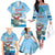 Cayman Islands Christmas Family Matching Off The Shoulder Long Sleeve Dress and Hawaiian Shirt Merry Xmas - Wonder Print Shop