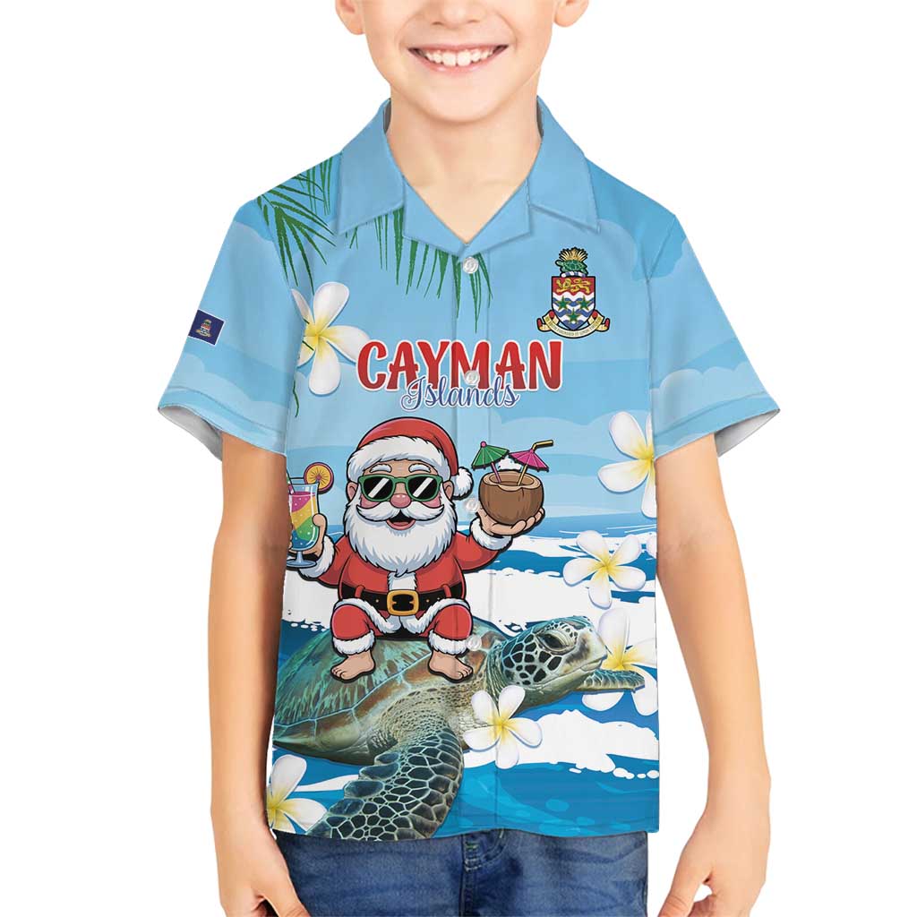 Cayman Islands Christmas Family Matching Off Shoulder Maxi Dress and Hawaiian Shirt Merry Xmas - Wonder Print Shop