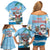 Cayman Islands Christmas Family Matching Off Shoulder Short Dress and Hawaiian Shirt Merry Xmas - Wonder Print Shop