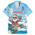 Cayman Islands Christmas Family Matching Off Shoulder Short Dress and Hawaiian Shirt Merry Xmas - Wonder Print Shop