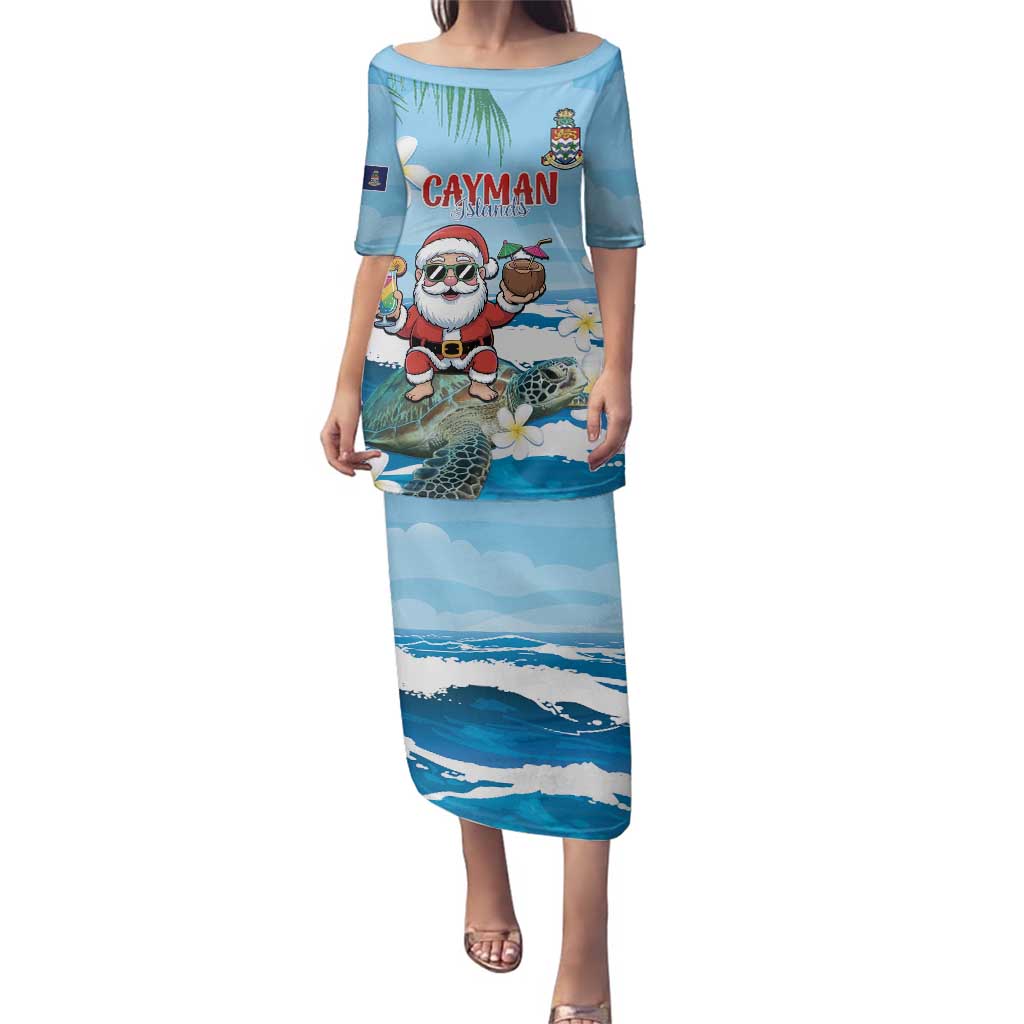 Cayman Islands Christmas Family Matching Puletasi and Hawaiian Shirt Merry Xmas - Wonder Print Shop