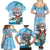 Cayman Islands Christmas Family Matching Summer Maxi Dress and Hawaiian Shirt Merry Xmas - Wonder Print Shop