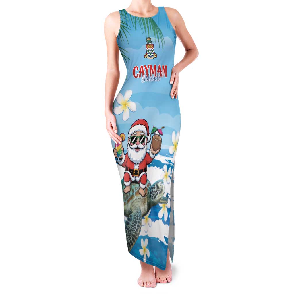 Cayman Islands Christmas Family Matching Tank Maxi Dress and Hawaiian Shirt Merry Xmas - Wonder Print Shop