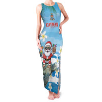 Cayman Islands Christmas Family Matching Tank Maxi Dress and Hawaiian Shirt Merry Xmas - Wonder Print Shop