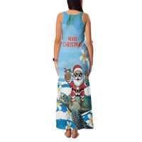 Cayman Islands Christmas Family Matching Tank Maxi Dress and Hawaiian Shirt Merry Xmas - Wonder Print Shop