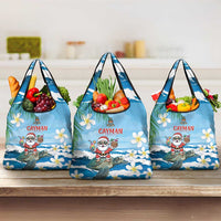 Cayman Islands Christmas Grocery Bag Merry Xmas - Wonder Print Shop