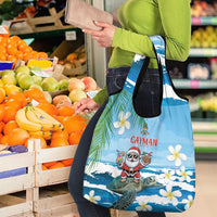 Cayman Islands Christmas Grocery Bag Merry Xmas - Wonder Print Shop