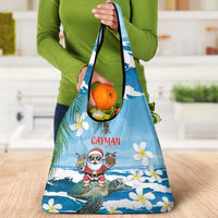 Cayman Islands Christmas Grocery Bag Merry Xmas - Wonder Print Shop