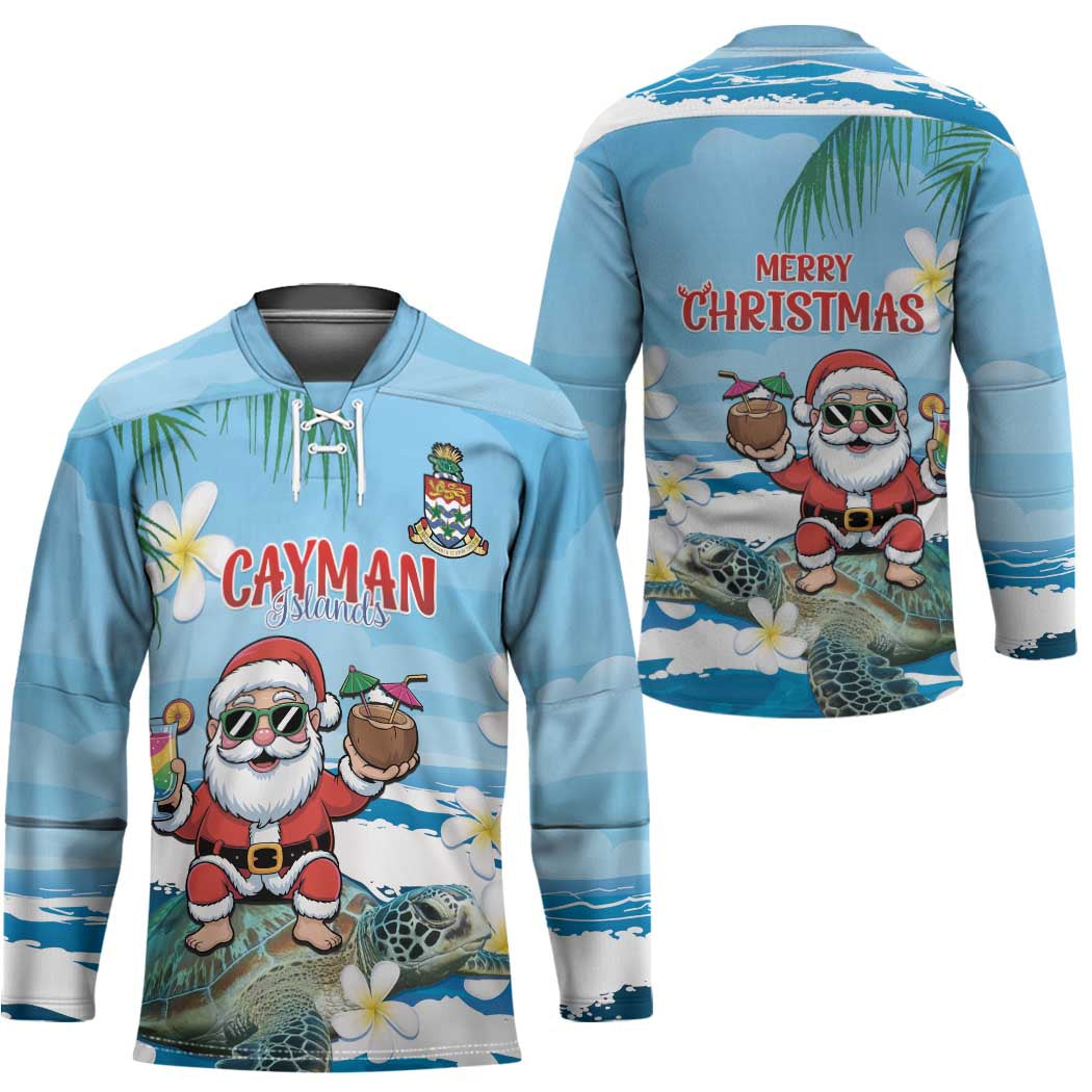 Cayman Islands Christmas Hockey Jersey Merry Xmas - Wonder Print Shop