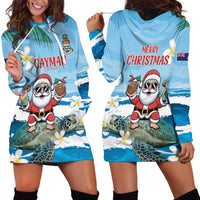 Cayman Islands Christmas Hoodie Dress Merry Xmas - Wonder Print Shop