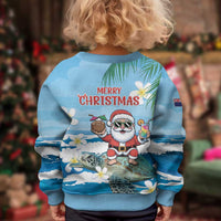 Cayman Islands Christmas Kid Ugly Christmas Sweater Merry Xmas - Wonder Print Shop