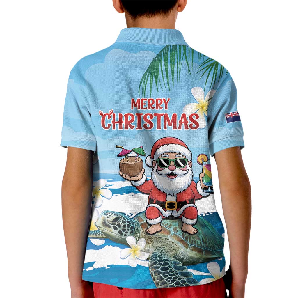 Cayman Islands Christmas Kid Polo Shirt Merry Xmas - Wonder Print Shop