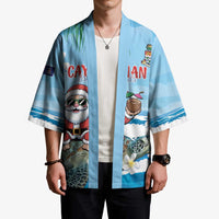 Cayman Islands Christmas Kimono Merry Xmas - Wonder Print Shop