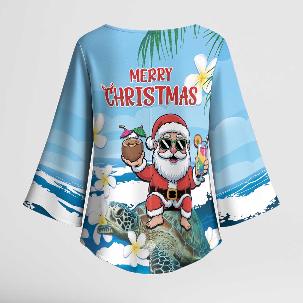 Cayman Islands Christmas Kimono Sleeve Blouse Merry Xmas - Wonder Print Shop