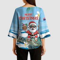 Cayman Islands Christmas Kimono Sleeve Blouse Merry Xmas - Wonder Print Shop