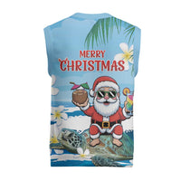 Cayman Islands Christmas Knitted V-Neck Vest Merry Xmas - Wonder Print Shop