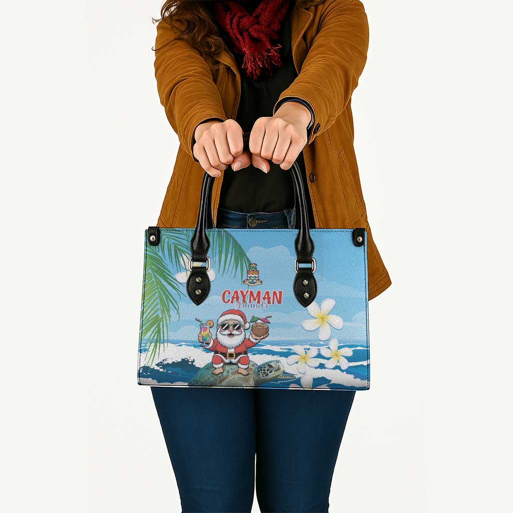 Cayman Islands Christmas Leather Bag Merry Xmas - Wonder Print Shop