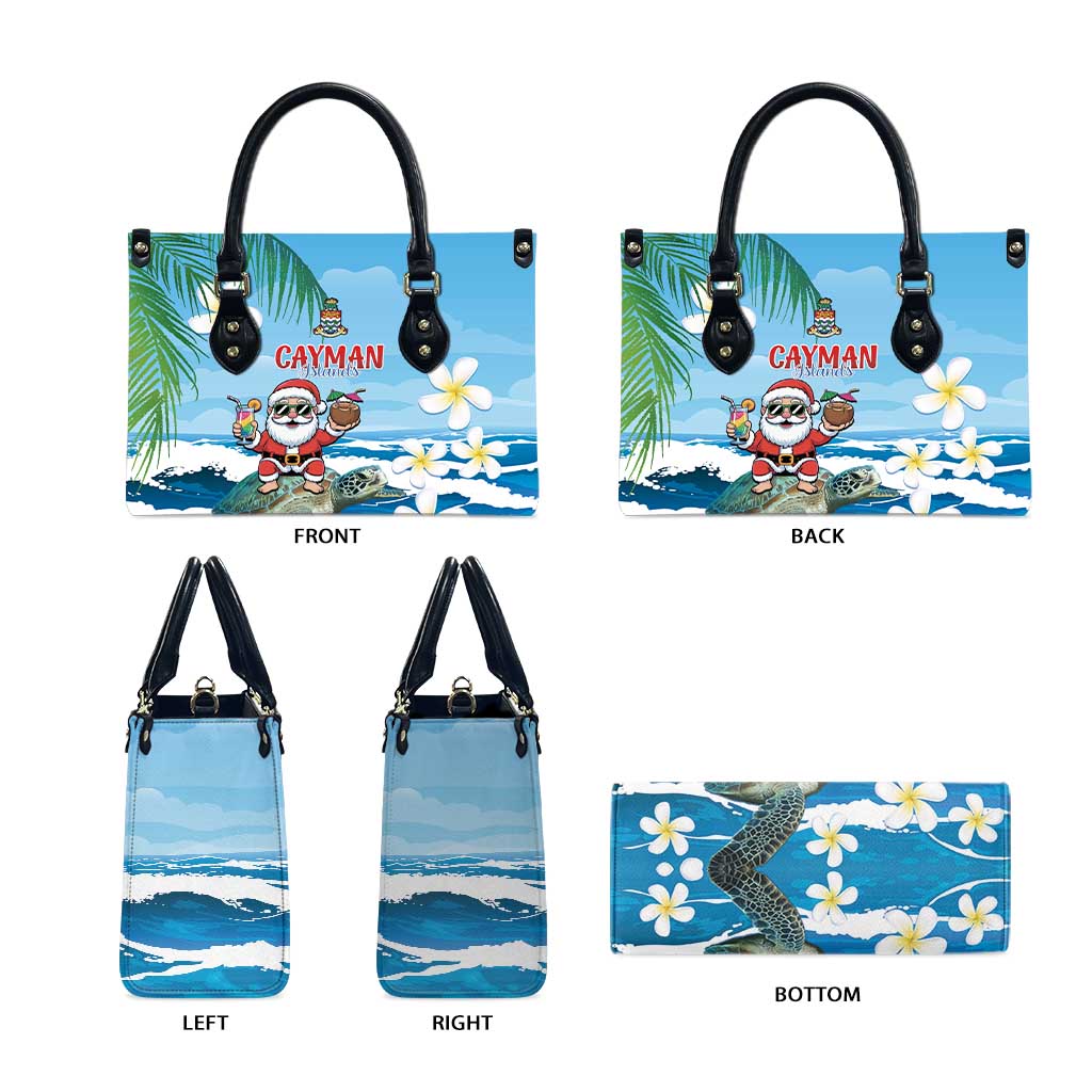 Cayman Islands Christmas Leather Bag Merry Xmas - Wonder Print Shop