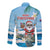 Cayman Islands Christmas Long Sleeve Button Shirt Merry Xmas - Wonder Print Shop
