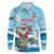 Cayman Islands Christmas Long Sleeve Polo Shirt Merry Xmas - Wonder Print Shop