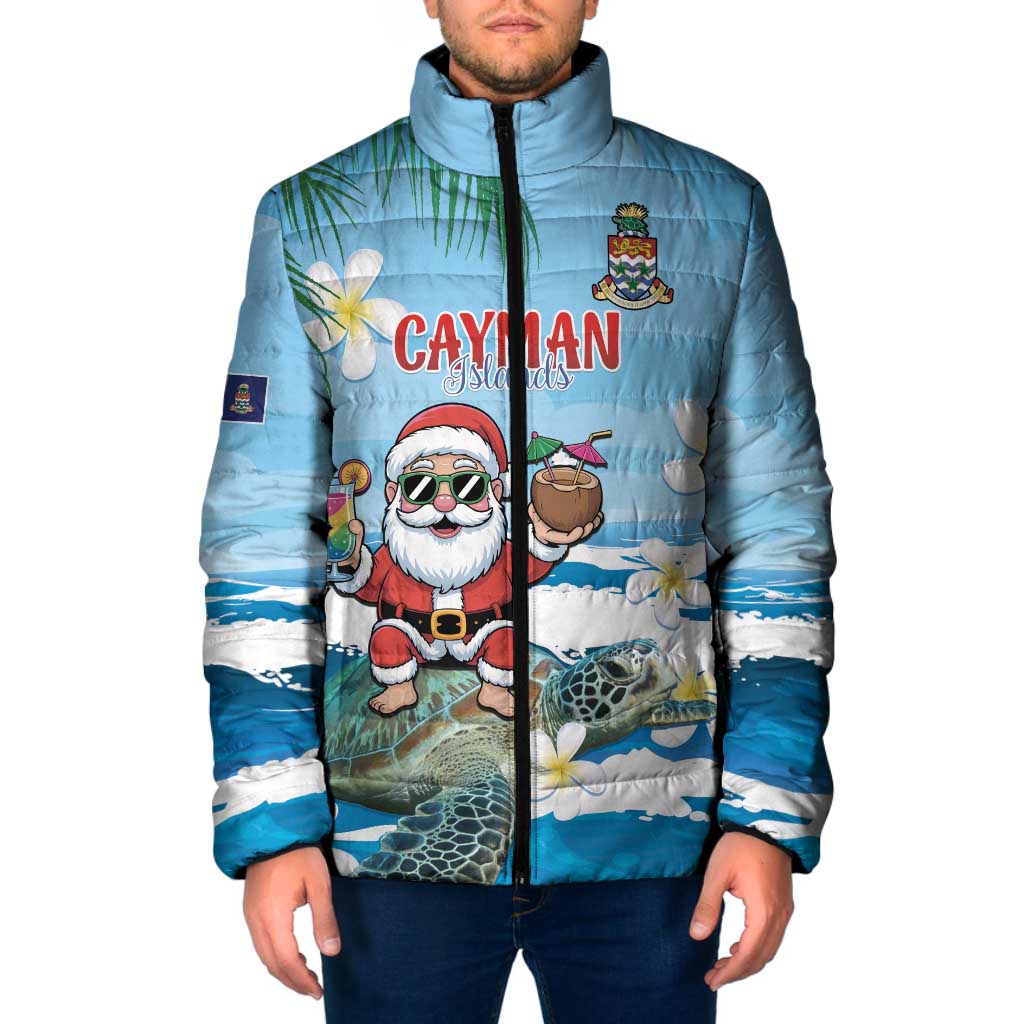 Cayman Islands Christmas Padded Jacket Merry Xmas - Wonder Print Shop