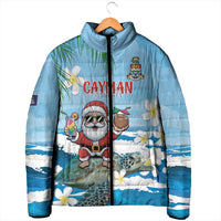 Cayman Islands Christmas Padded Jacket Merry Xmas - Wonder Print Shop