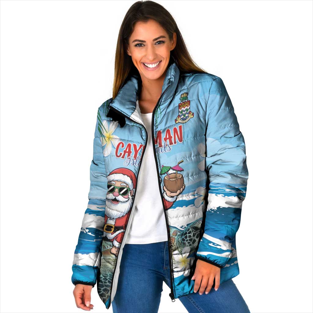 Cayman Islands Christmas Padded Jacket Merry Xmas - Wonder Print Shop