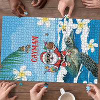 Cayman Islands Christmas Puzzle Merry Xmas - Wonder Print Shop
