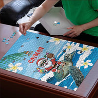 Cayman Islands Christmas Puzzle Merry Xmas - Wonder Print Shop