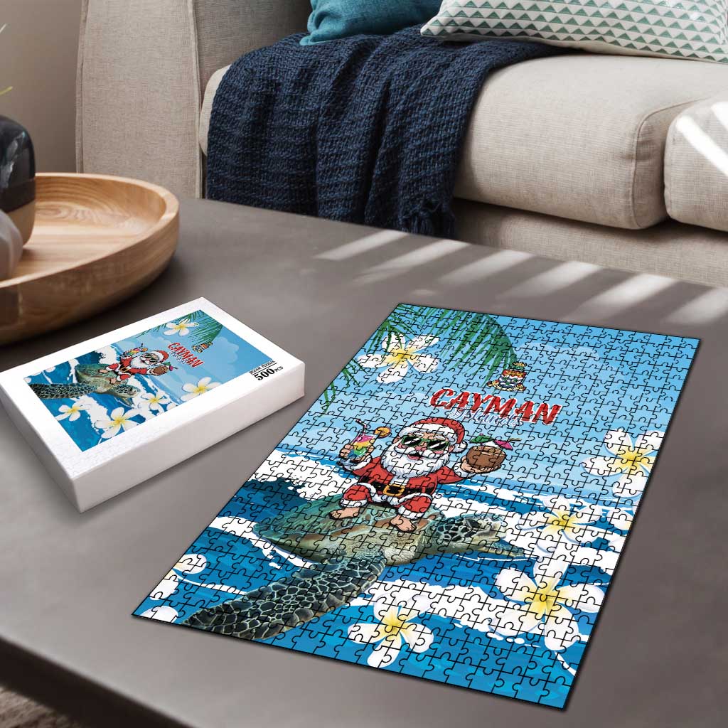 Cayman Islands Christmas Puzzle Merry Xmas - Wonder Print Shop