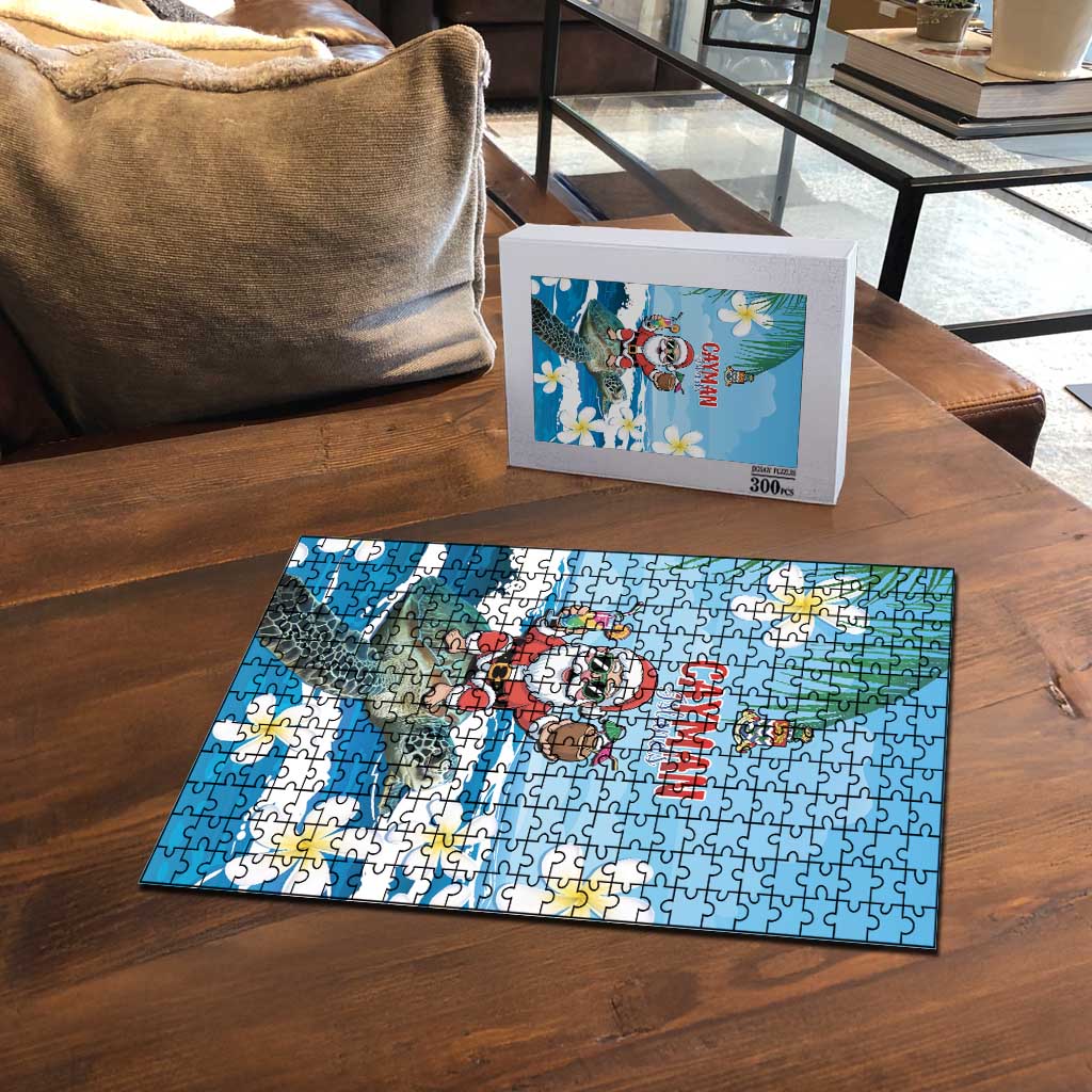 Cayman Islands Christmas Puzzle Merry Xmas - Wonder Print Shop
