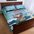 Cayman Islands Christmas Quilt Bed Set Merry Xmas - Wonder Print Shop