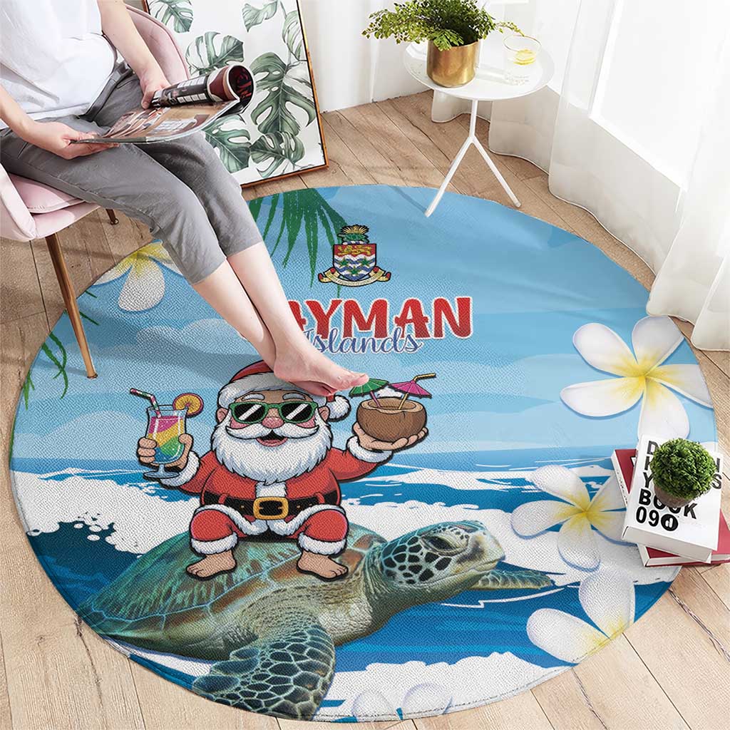 Cayman Islands Christmas Round Carpet Merry Xmas - Wonder Print Shop
