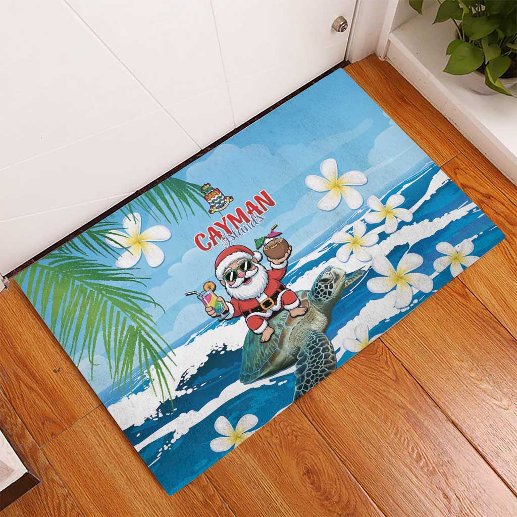 Cayman Islands Christmas Rubber Doormat Merry Xmas - Wonder Print Shop