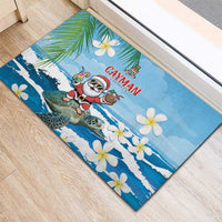 Cayman Islands Christmas Rubber Doormat Merry Xmas - Wonder Print Shop