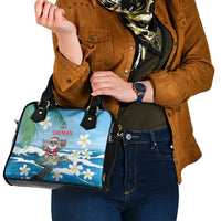 Cayman Islands Christmas Shoulder Handbag Merry Xmas - Wonder Print Shop