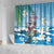 Cayman Islands Christmas Shower Curtain Merry Xmas - Wonder Print Shop