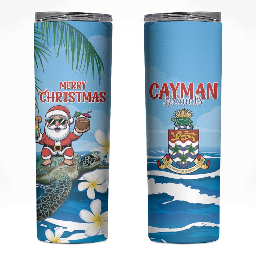 Cayman Islands Christmas Skinny Tumbler Merry Xmas - Wonder Print Shop