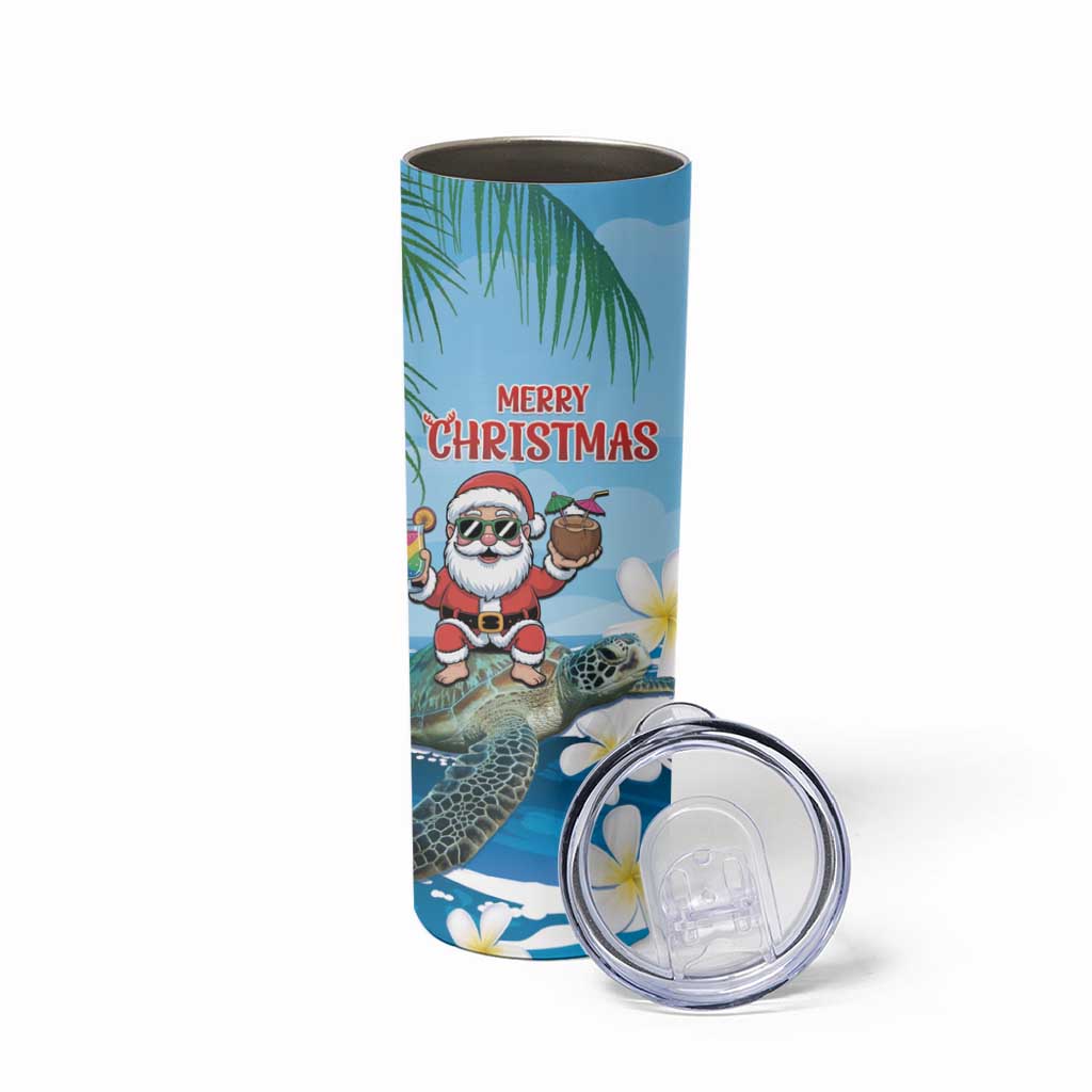 Cayman Islands Christmas Skinny Tumbler Merry Xmas - Wonder Print Shop