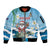 Cayman Islands Christmas Sleeve Zip Bomber Jacket Merry Xmas - Wonder Print Shop