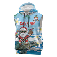 Cayman Islands Christmas Sleeveless Hoodie Merry Xmas - Wonder Print Shop