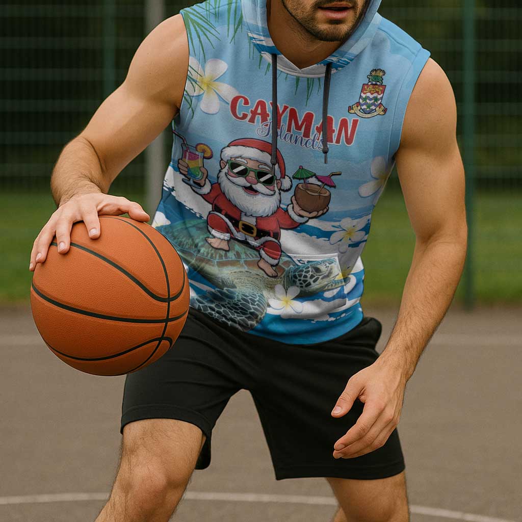 Cayman Islands Christmas Sleeveless Hoodie Merry Xmas - Wonder Print Shop