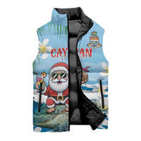 Cayman Islands Christmas Sleeveless Puffer Jacket Merry Xmas - Wonder Print Shop