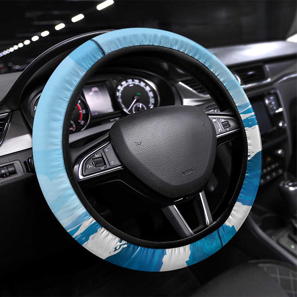 Cayman Islands Christmas Steering Wheel Cover Merry Xmas - Wonder Print Shop