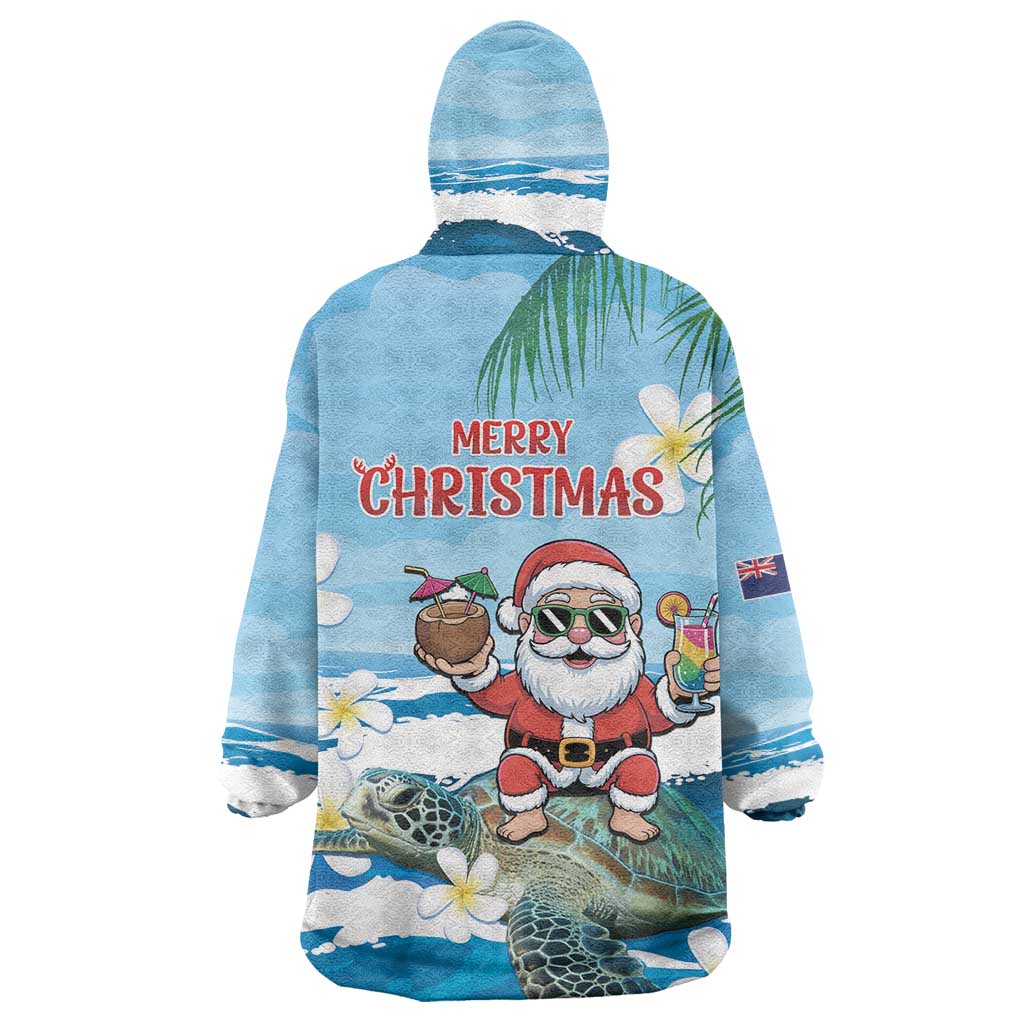 Cayman Islands Christmas Wearable Blanket Hoodie Merry Xmas - Wonder Print Shop