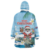 Cayman Islands Christmas Wearable Blanket Hoodie Merry Xmas - Wonder Print Shop
