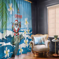 Cayman Islands Christmas Window Curtain Merry Xmas - Wonder Print Shop