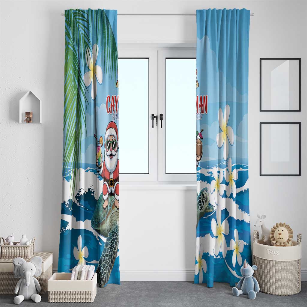 Cayman Islands Christmas Window Curtain Merry Xmas - Wonder Print Shop